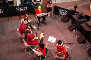 Saw Peep Pan-Asian Ensemble playing music from Indonesia, Malaysia/Southern Thailand, and the Philippines onstage at Asian Night Market 2025!

Photo by McKenzie Gary

September 13, 2025
Fourth Street Live!
Louisville Kentucky

Photo by McKenzie Gary

Saw Peep is:
Penelope Quesada - flute
Sheryll Impellizzeri - violin
Chelsea Getty - cello
Jon Silpayamanant - vocals, dumbek
Helen Holifield - ching, def, riqq
Roxell Karr - keyboards

arrangements/adaptations - Jon Silpayamanant

#Louisville #AsianMusic #SoutheastAsianMusic #IndonesianMusic #MalaysianMusic #ThaiMusic #FilipinoMusic #Cello #Violin #Flute #Dumbek #Def #Riqq #Ching #Keyboards

@4thstlive justlifenow2025 @jonsilpayamanant @h.edgewalker @asiainstitutecranehouse