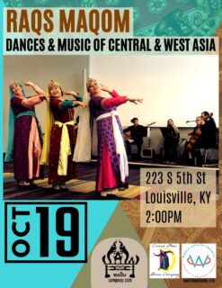 RAQS MAQOM: DANCES & MUSIC OF CENTRAL & WEST ASIA

In partnership with the World Affairs Council of Kentucky and Southern Indiana, Raqs Maqom is pleased to announce 'Dances & Music from Central & West Asia,' a celebration of folk and classical arts from Afghanistan, Azerbaijan, Iran, Kazakhstan, Turkey, Uzbekistan, and Xinjiang.

The performance will showcase dances from Afghanistan, Iran, and Uzbekistan. The dances feature choreographies by People’s Artist of Uzbekistan Viktoria Akilova, Muhabbat Beknazarova, Jo Hadley, Travis Jarrell, People’s Artist of Uzbekistan Qadir Muminov, and Hanna Romanowsky of Ballet Afsaneh. Musical accompaniment for the dances, and the instrumental numbers performed in between, have been arranged and adapted by Jon Silpayamanant for Saw Peep Pan-Asian Ensemble.

WAC Lobby
223 S 5th Street
LOUISVILLE, KENTUCKY
Oct 19, 2025 - Doors 1:30/Show 2pm
Free (please RSVP as seating is limited: https://worldaffairscouncilofkentucky-bloom.kindful.com/e/see-paw-raqs-maqom-program)

#CentralAsianDance #CentralAsianMusic #WestAsianDance #WestAsianMusic #PersianDance #PersianMusic #UzbekDance #UzbekMusic #AfghanDance #AfghanMusic #UyghurMusic #SyrianMusic #ArmenianMusic #TurkishMusic #Sitar #Cello #Bass #Kamanche #Oud #Dumbek #Doira #Def #Flute #Qanun @h.edgewalker @jonsilpayamanant @dr.meena.sitar @worldkentucky