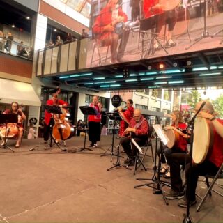 Saw Peep performing Zhou Lin's "Battle Remembered" at Asian Night Market Louisville 2026!

Penelope Quesada - flute
Rachel Hofmeister - violin
Chelsea Getty - cello 
Angela Thomas - bass
Helen Holifield - def, ching
Roxell Karr - def
Jon Silpayamanant - dumbek

Musical arrangement/adaptation by Jon Silpayamanant

September 26, 2026
Fourth Street Live
Louisville, KY

#AsianMusic #Louisville #ChineseMusic #NewMusic #ChineseComposer